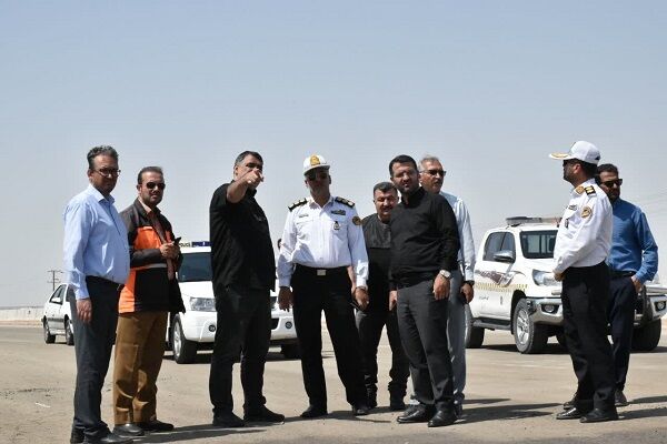 بازدید مشترک مسئولان استان سمنان از احداث باند جدید محور سرخه – سمنان