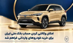 امکان وکالتی کردن حساب بانک ملی ایران برای خرید خودروهای وارداتی فراهم شد