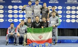قهرمانی تیم کشتی آزاد امید ایران در جهان با ۹ مدال