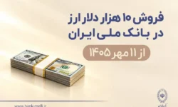 فروش ۱۰ هزار دلار ارز در بانک ملی ایران از ۱۱ مهرماه + شرایط دریافت