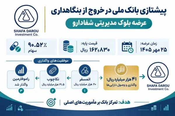 خروج استراتژیک بانک ملی روی ریل واگذاری‌های موفق